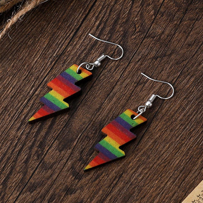 Rainbow Lightning Earrings