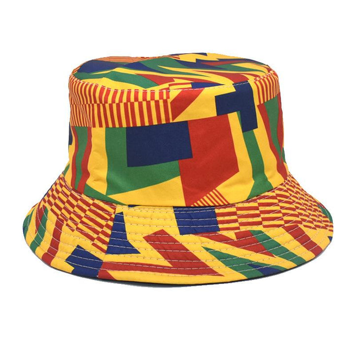 Geometric pattern printed fisherman hat basin