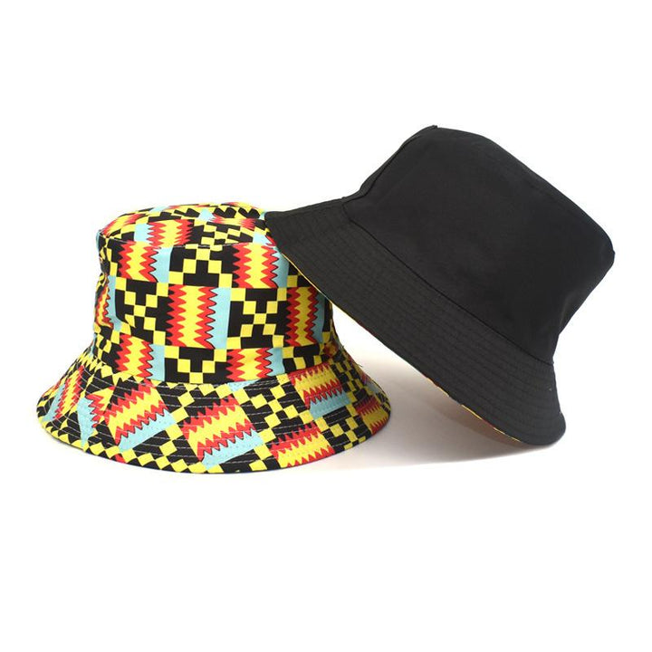 Geometric pattern printed fisherman hat basin