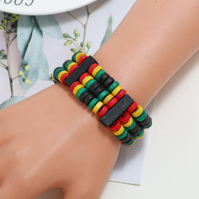 Trendy Ethnic Colorful Crafted Wooden Beaded Bracelet